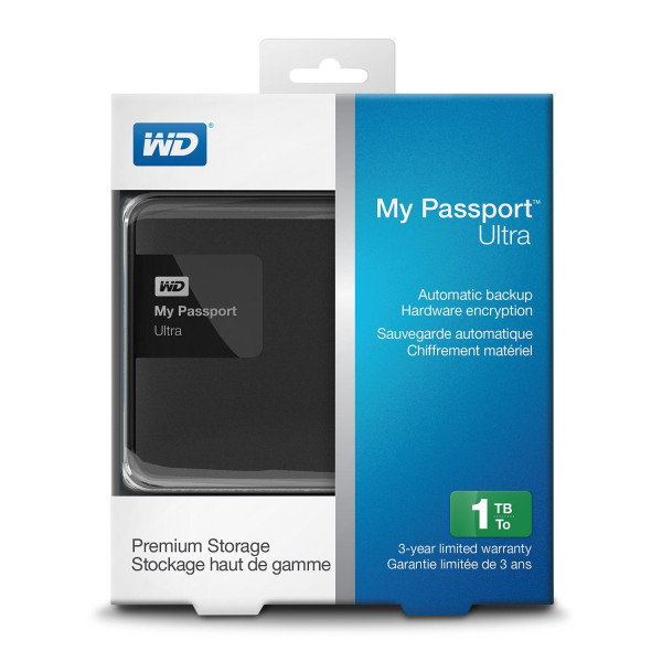 НЖМД WD 2.5 USB 3.0 3TB My Passport Ultra Classic Black